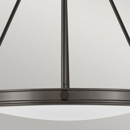 Hinkley - Κρεμαστός πολυέλαιος με αλυσίδα COLLIER 4xE14/40W/230V διάμ. 54,3 εκ. μαύρος