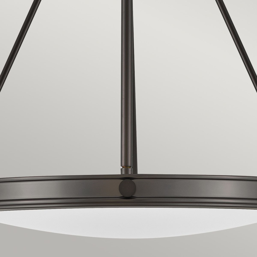 Hinkley - Κρεμαστός πολυέλαιος με αλυσίδα COLLIER 4xE14/40W/230V διάμ. 54,3 εκ. μαύρος