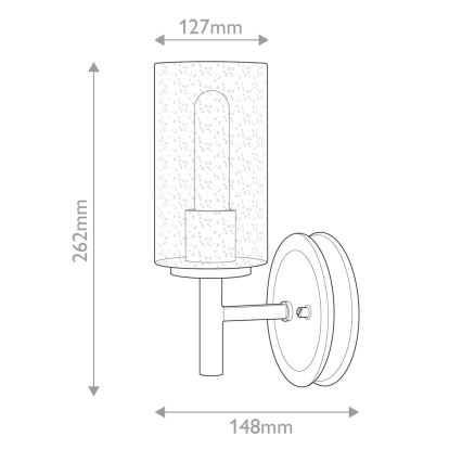 Hinkley - Επιτοίχιο φωτιστικό COLLIER 1xE27/60W/230V μαύρο