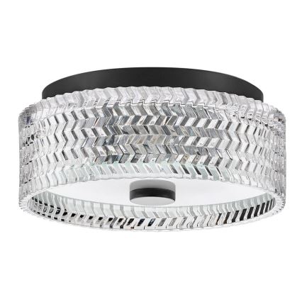 Hinkley - Φωτιστικό οροφής ELLE 2xE27/60W/230V διάμετρος 30,5 cm μαύρο