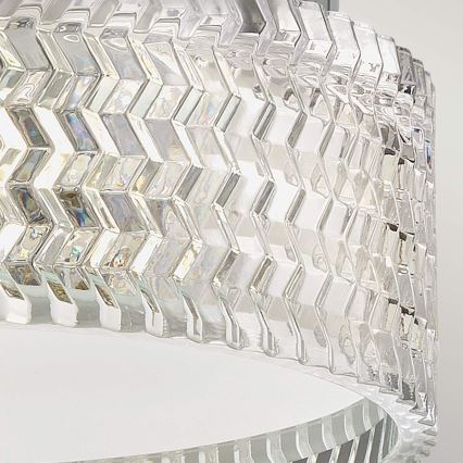 Hinkley Φωτιστικό οροφής ELLE 2xE27/60W/230V διάμετρος 30,5 cm γυαλιστερό χρώμιο