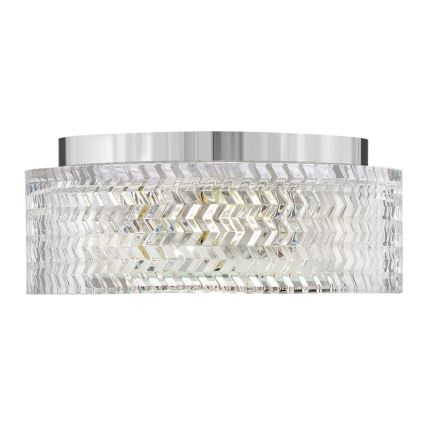 Hinkley Φωτιστικό οροφής ELLE 2xE27/60W/230V διάμετρος 30,5 cm γυαλιστερό χρώμιο