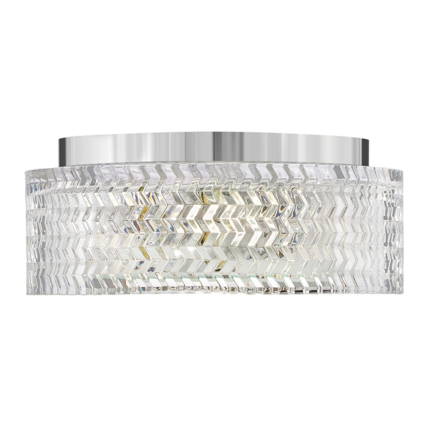 Hinkley Φωτιστικό οροφής ELLE 2xE27/60W/230V διάμετρος 30,5 cm γυαλιστερό χρώμιο