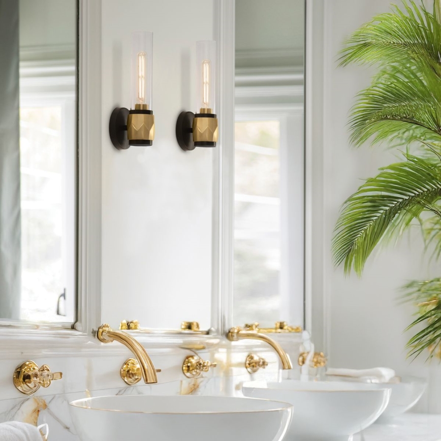 Hinkley - Επιτοίχιο φωτιστικό μπάνιου ELLISON 1xE27/40W/230V IP44 χρυσό