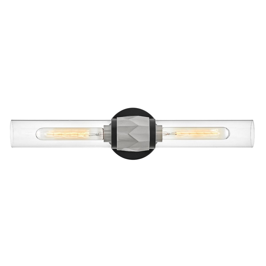 Hinkley - Επιτοίχιο φωτιστικό μπάνιου ELLISON 2xE27/40W/230V IP44 μαύρο