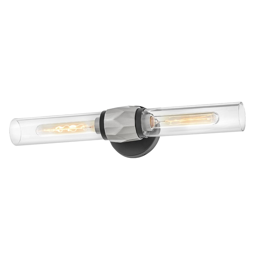Hinkley - Επιτοίχιο φωτιστικό μπάνιου ELLISON 2xE27/40W/230V IP44 μαύρο