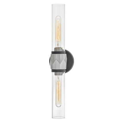 Hinkley - Επιτοίχιο φωτιστικό μπάνιου ELLISON 2xE27/40W/230V IP44 μαύρο