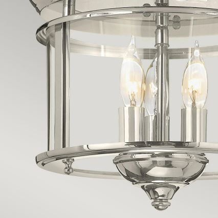 Hinkley - Φωτιστικό οροφής GENTRY 3xE14/40W/230V γυαλιστερό χρώμιο