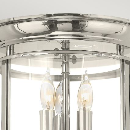 Hinkley - Φωτιστικό οροφής GENTRY 3xE14/40W/230V γυαλιστερό χρώμιο