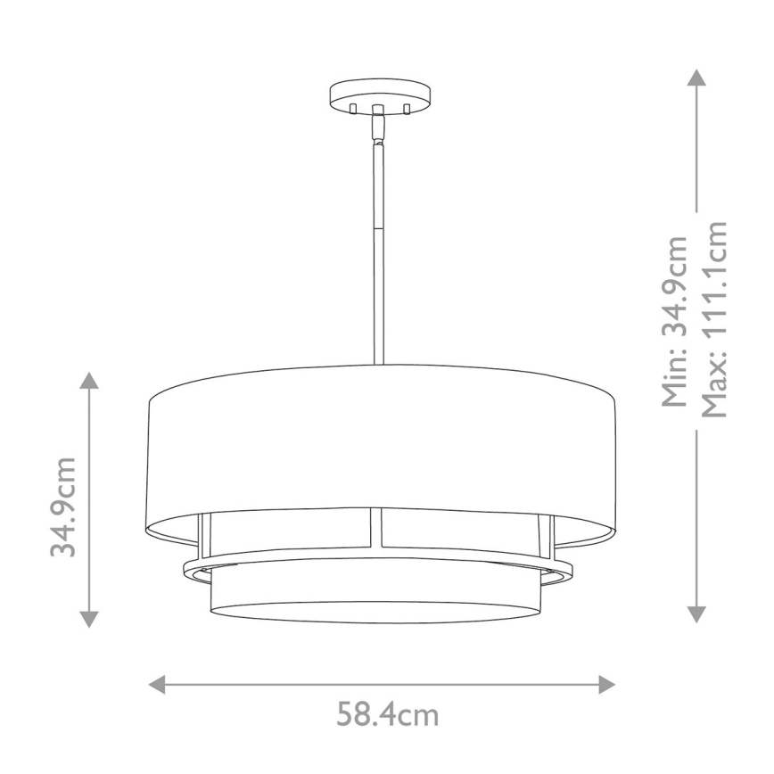 Hinkley - Κρεμαστό φωτιστικό GRAHAM 4xE14/40W/230V