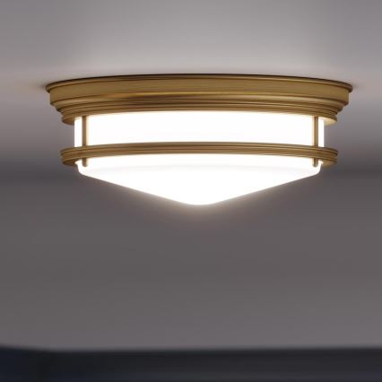 Hinkley - Φωτιστικό οροφής μπάνιου HADLEY 3xE27/40W/230V IP44 χρυσό