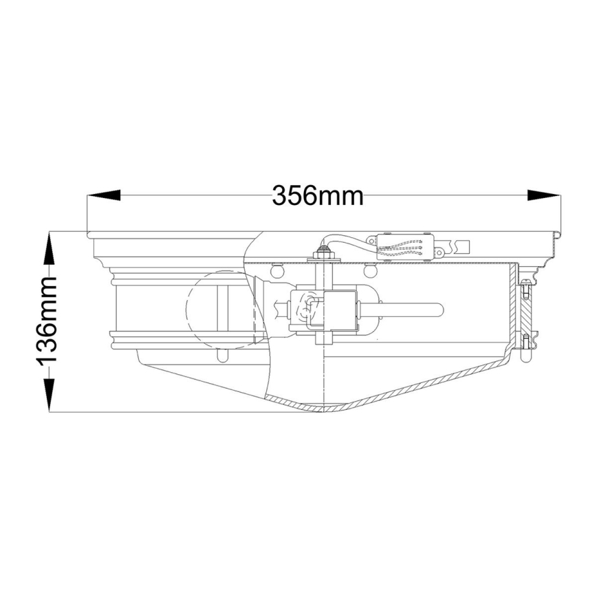 Hinkley - Φωτιστικό οροφής μπάνιου HADLEY 3xE27/40W/230V IP44 χρυσό
