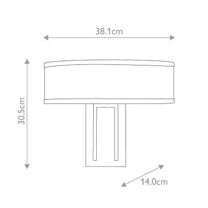 Hinkley - Επιτοίχιο φωτιστικό HAMPTON 2xE14/40W/230V χρυσό