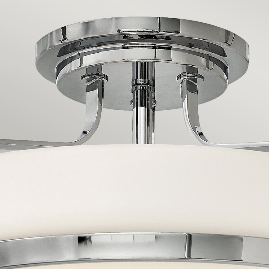 Hinkley - Πλαφονιέρα HARPER 3xE27/60W/230V διάμ. 45,6 cm γυαλιστερό χρώμιο