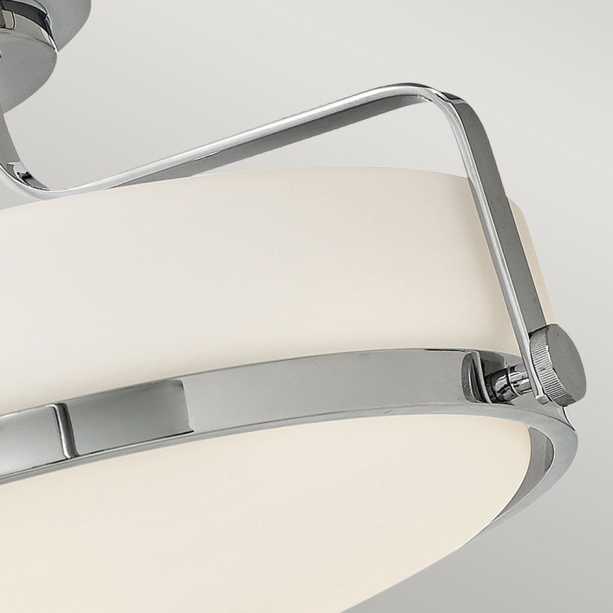 Hinkley - Πλαφονιέρα HARPER 3xE27/60W/230V διάμ. 45,6 cm γυαλιστερό χρώμιο