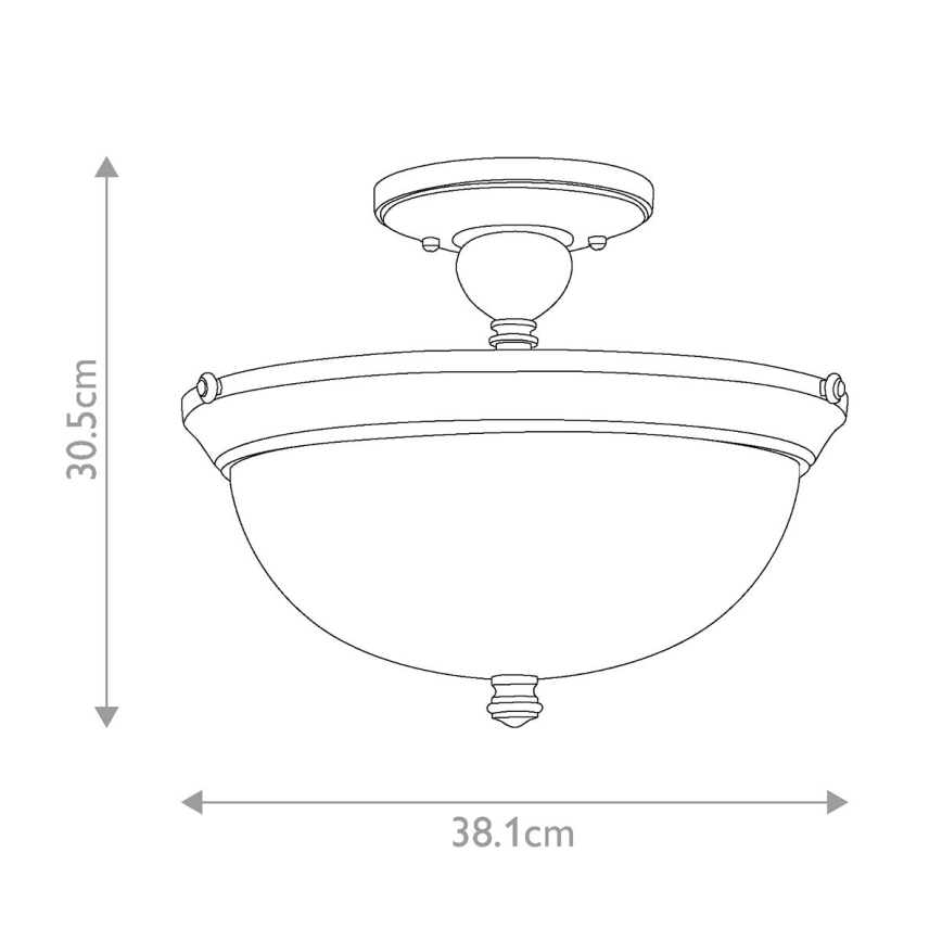 Hinkley - Πλαφονιέρα οροφής MAYFLOWER 3xE27/60W/230V