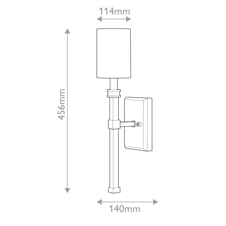 Hinkley - Επιτοίχιο φωτιστικό MOORE 1xE14/40W/230V χρυσό