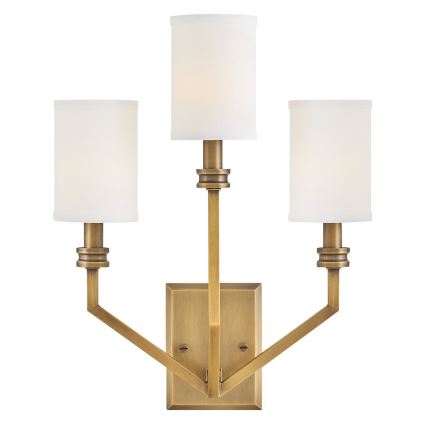 Hinkley - Επιτοίχιο φωτιστικό MOORE 3xE14/40W/230V σε χρυσό