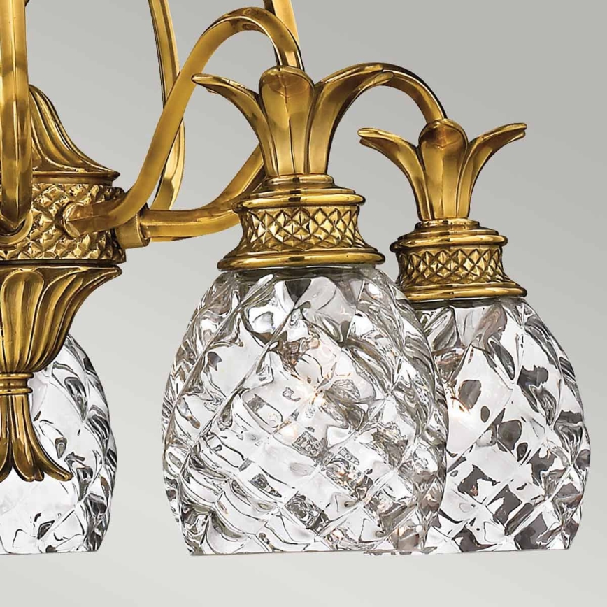 Hinkley - Κρεμαστό φωτιστικό οροφής PLANTATION 5xE27/60W/230V χρυσό