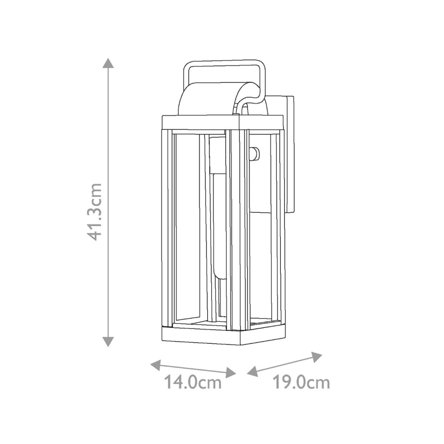 Hinkley - Επιτοίχιο φωτιστικό εξωτερικού χώρου HARBOR, 1xE27/60W/230V, IP44, μπρονζέ