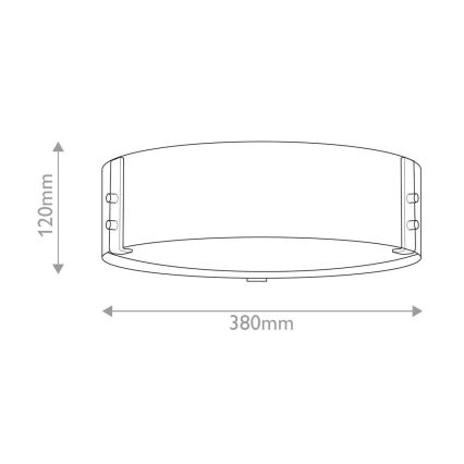 Hinkley - Φωτιστικό οροφής SAWYER 3xE14/40W/230V διάμετρος 38 cm redwood/καφέ