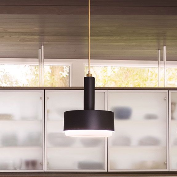 Hinkley - Κρεμαστό φωτιστικό σε ράβδο CEDRIC 2xE27/60W/230V Ø 33 εκ. χρυσό/μαύρο