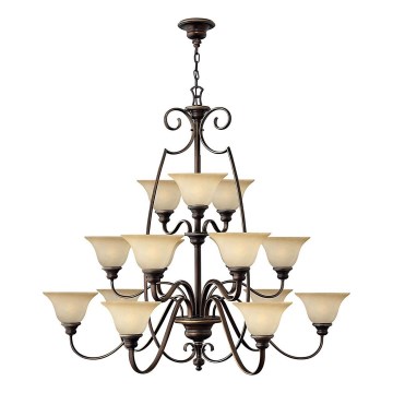 Hinkley - Κρεμαστό φωτιστικό οροφής CELLO 15xE27/60W/230V