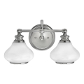 Hinkley - LED Επιτοίχιο φωτιστικό μπάνιου AINSLEY 2xG9/3W/230V IP44 ματ χρώμιο