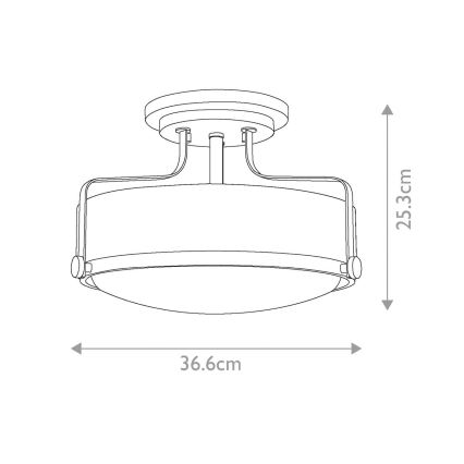 Hinkley - Πλαφονιέρα οροφής HARPER 3xE27/60W/230V