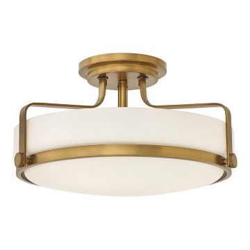 Hinkley - Πλαφονιέρα οροφής HARPER 3xE27/60W/230V ορείχαλκος