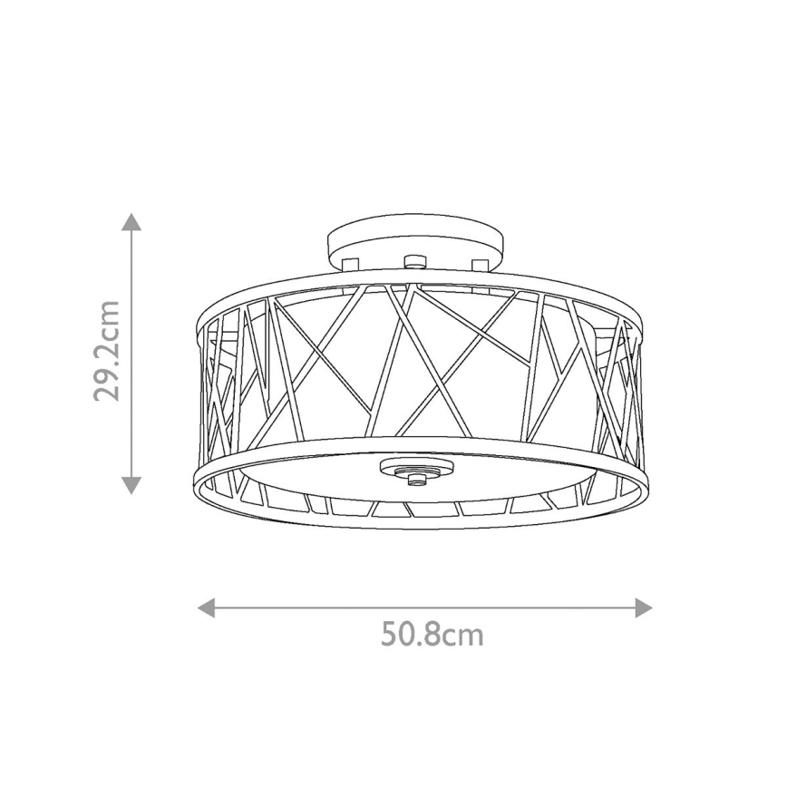 Hinkley - Πλαφονιέρα οροφής  NEST 3xE27/75W/230V χρυσαφί