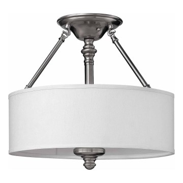 Hinkley - Επιφανειακό φωτιστικό οροφής SUSSEX 3xE27/60W/230V ματ χρώμιο