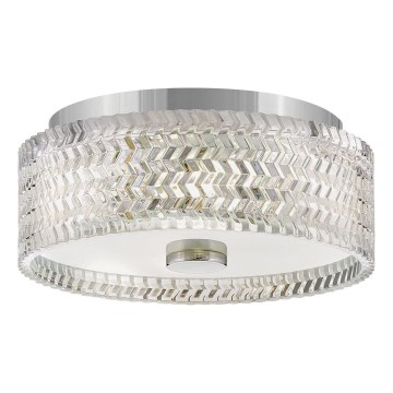 Hinkley Φωτιστικό οροφής ELLE 2xE27/60W/230V διάμετρος 30,5 cm γυαλιστερό χρώμιο