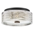 Hinkley - Φωτιστικό οροφής ELLE 2xE27/60W/230V διάμετρος 30,5 cm μαύρο