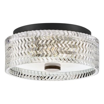 Hinkley - Φωτιστικό οροφής ELLE 2xE27/60W/230V διάμετρος 30,5 cm μαύρο