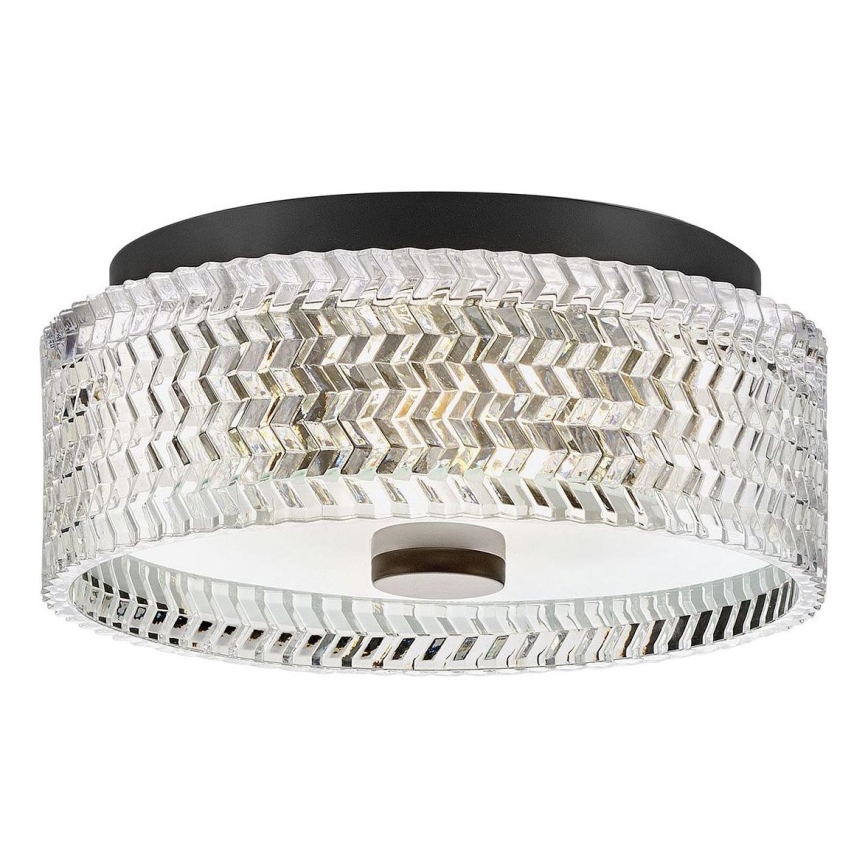 Hinkley - Φωτιστικό οροφής ELLE 2xE27/60W/230V διάμετρος 30,5 cm μαύρο