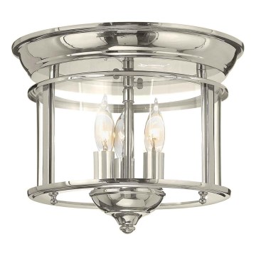 Hinkley - Φωτιστικό οροφής GENTRY 3xE14/40W/230V γυαλιστερό χρώμιο