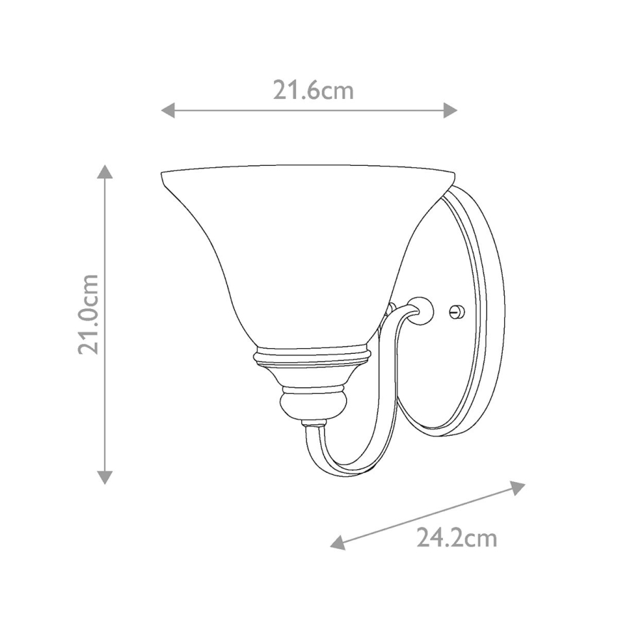 Hinkley - Φωτιστικό τοίχου CELLO 1xE27/60W/230V