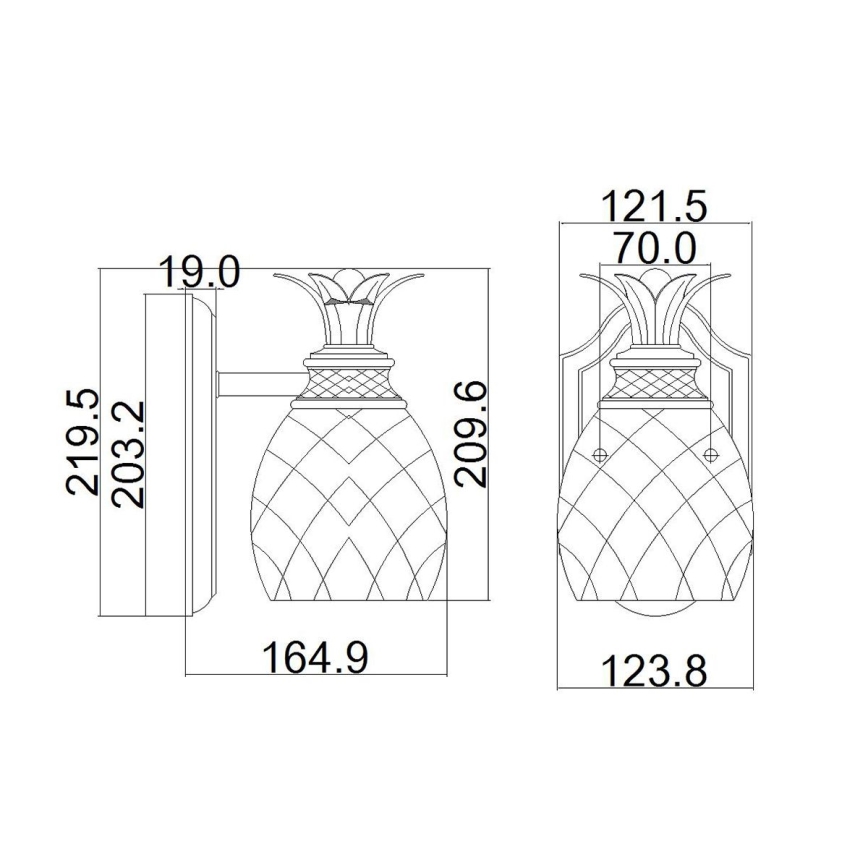 Hinkley - Φωτιστικό τοίχου μπάνιου LED PLANTATION 1xG9/3W/230V IP44 χρυσαφί