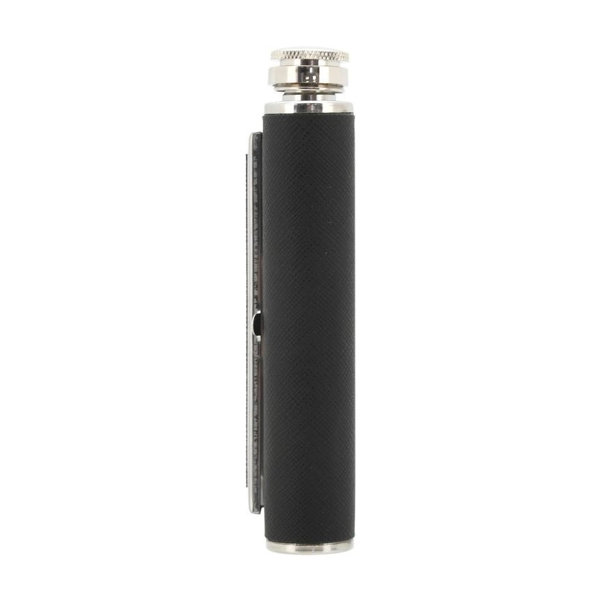 Hip flask with cigar case 175 ml μαύρο