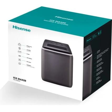 HISENSE IMC2000A - Παραγωγός πάγου 2,8 l 120W/230V σε μαύρο χρώμα