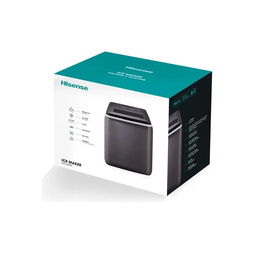 HISENSE IMC2000A - Παραγωγός πάγου 2,8 l 120W/230V σε μαύρο χρώμα