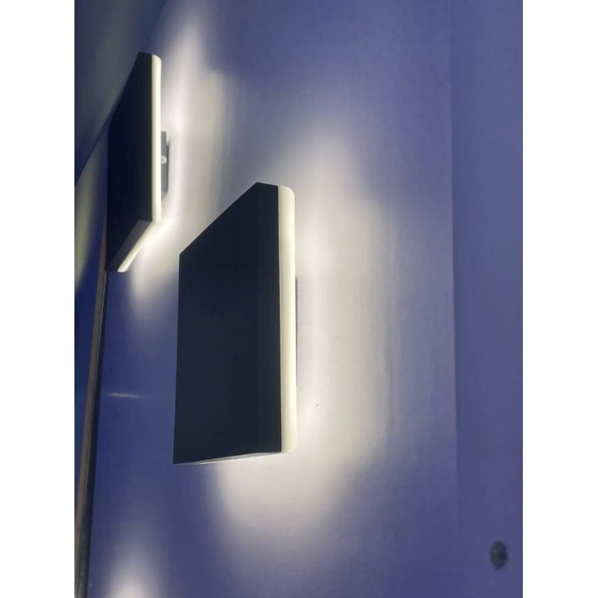 HÖFFTECH - Φωτιστικό τοίχου εξωτερικού χώρου LED/10W/230V τετράγωνο IP65