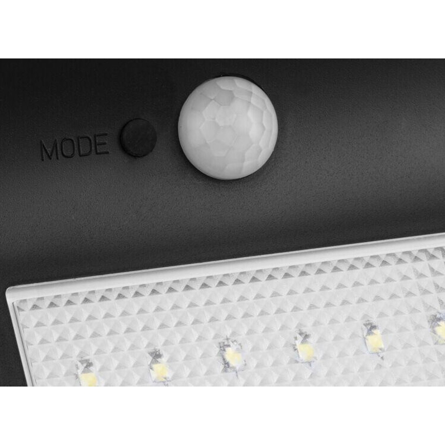 HÖFFTECH - Ηλιακό επιτοίχιο φωτιστικό LED με αισθητήρα κίνησης και λυκόφωτος LED/3,7V 2200 mAh IP44