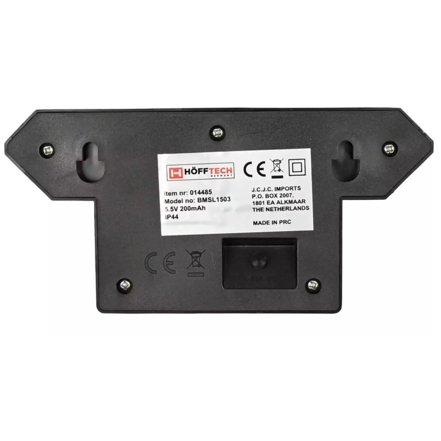 HÖFFTECH - Ηλιακό επιτοίχιο φωτιστικό LED με αισθητήρα κίνησης και σούρουπου LED/5,5V 200 mAh IP44