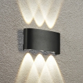 HÖFFTECH - LED εξωτερικό επιτοίχιο φωτιστικό UP&DOWN 6xLED/1W/230V IP65