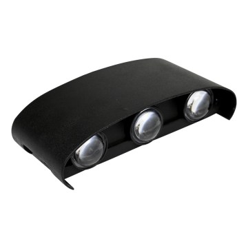 HÖFFTECH - LED εξωτερικό επιτοίχιο φωτιστικό UP&DOWN 6xLED/1W/230V IP65