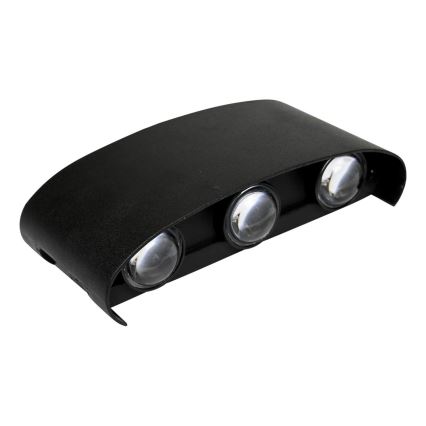 HÖFFTECH - LED εξωτερικό επιτοίχιο φωτιστικό UP&DOWN 6xLED/1W/230V IP65
