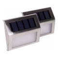 HÖFFTECH - Σετ 2 ηλιακά επιτοίχια φωτιστικά LED, 1,2 V / 400 mAh, IP44