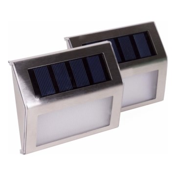 HÖFFTECH - Σετ 2 ηλιακά επιτοίχια φωτιστικά LED, 1,2 V / 400 mAh, IP44